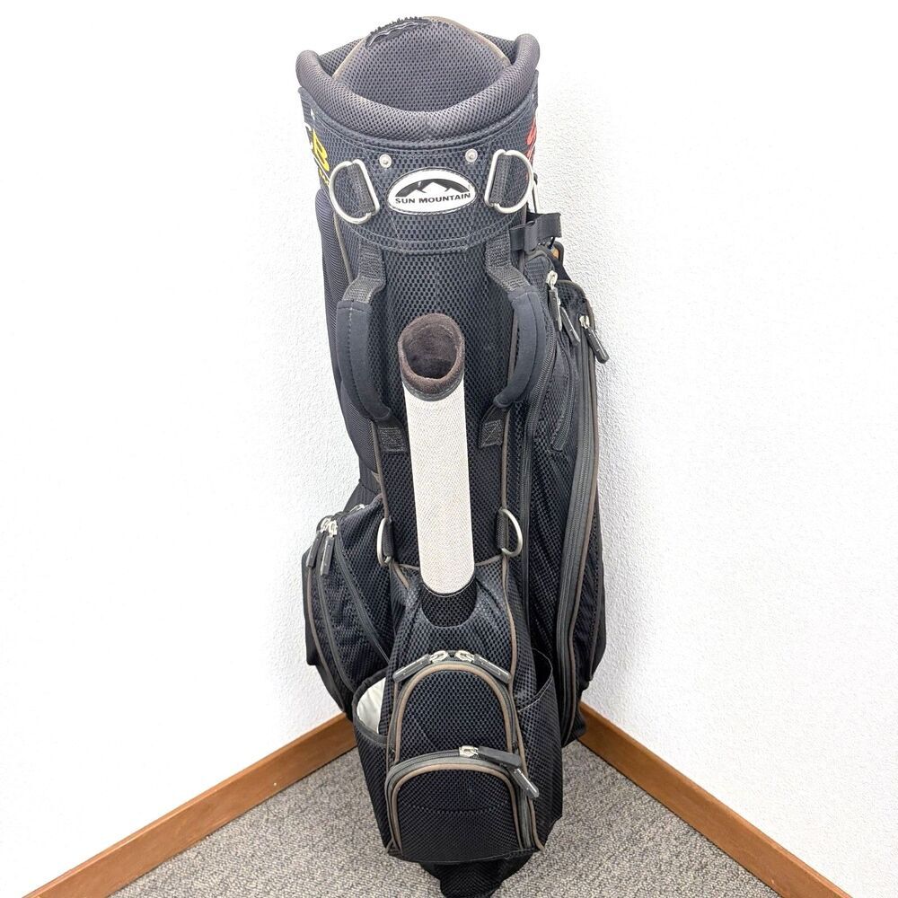 SUN MOUNTAIN SCB Speed Cart Golf Bag Black 14-Way Divider Rain Hood
